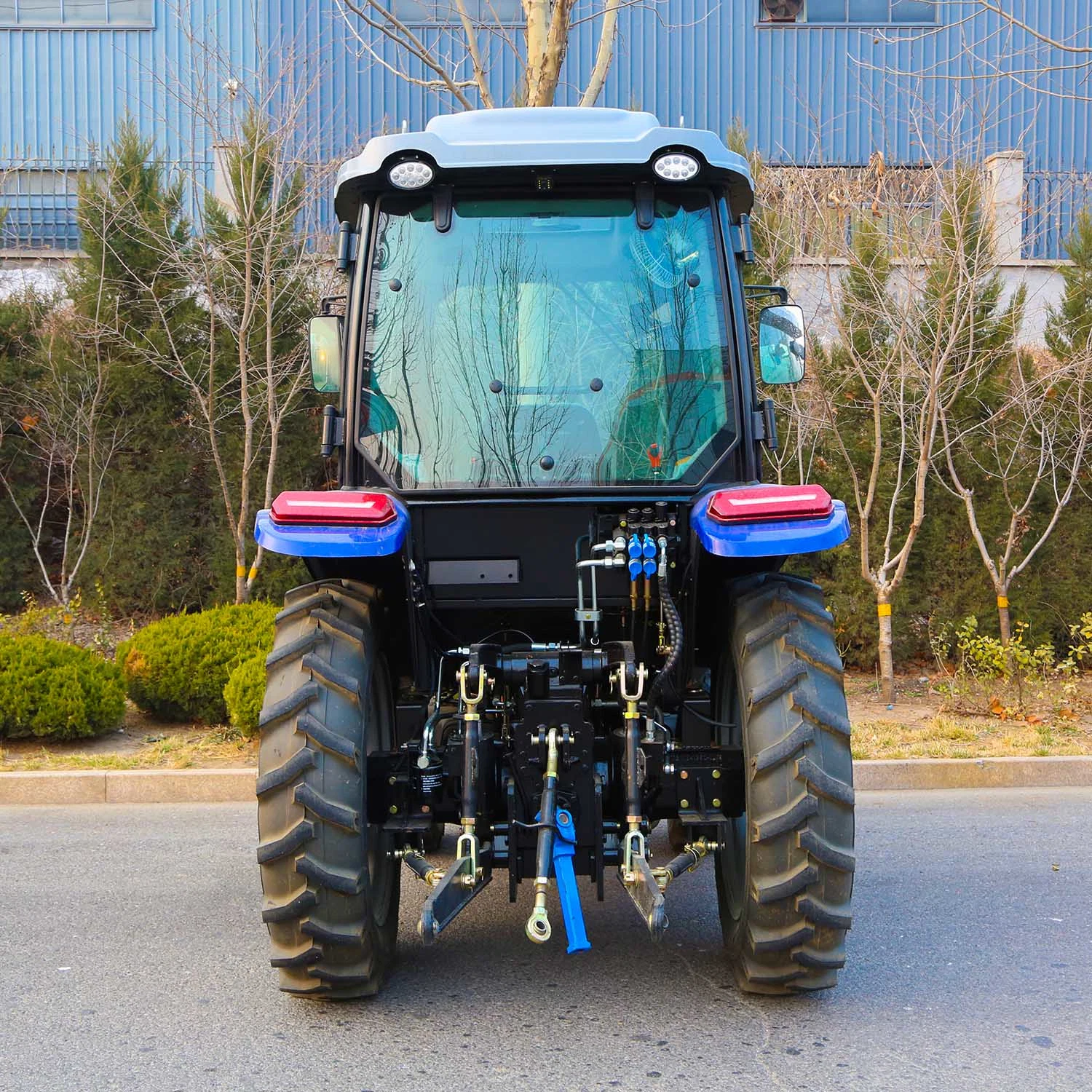 80Cv 4WD de ruedas de tractores agrícolas con cabina