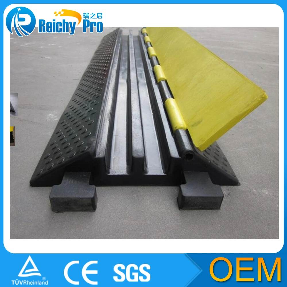 5channel Rubber Cable Protector. Cable Ramp. Rubber Speed Bumps for Sale