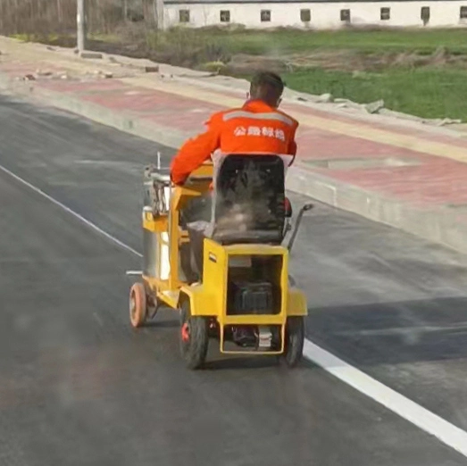 Electric Booster with Hand-Guided Hot Applied Road Marking Machine