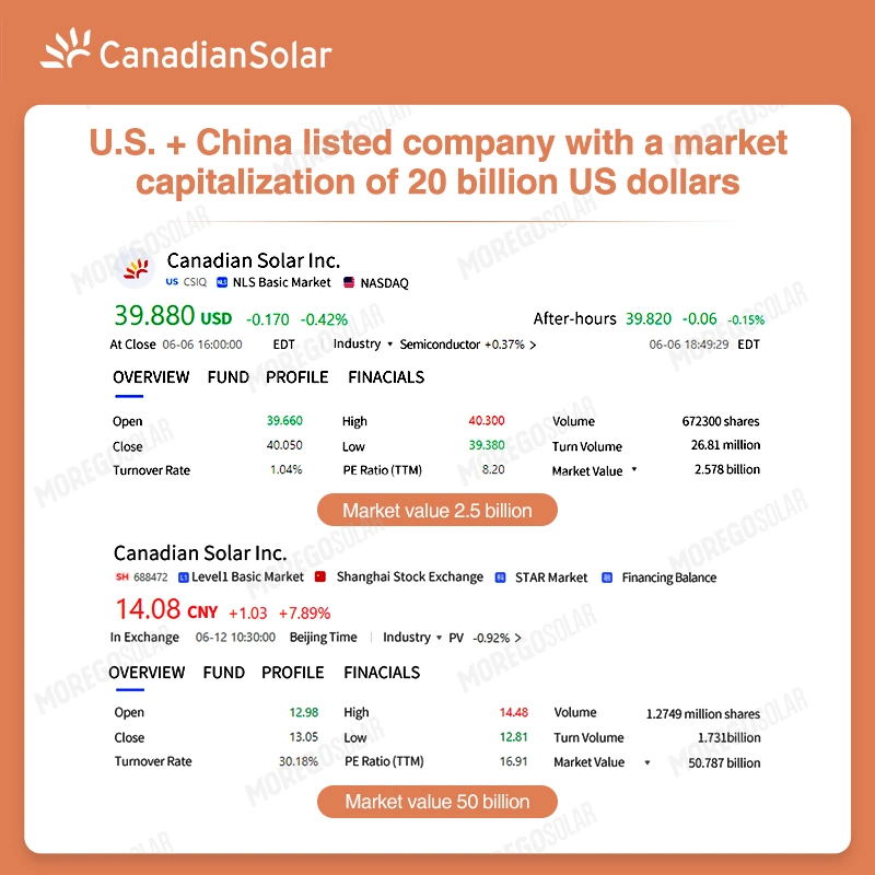 Canadian Solar Inverter 100kw 110kw trifásico en energía de red Inversores