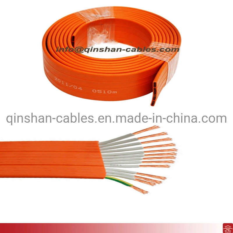 10core 12core 0.75mm 1.5mm Rubber Flat Electrical Copper Wire Cable Elevator Cable Parts