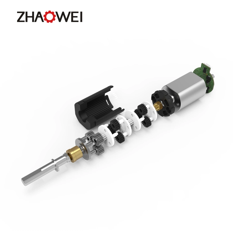 Zhaowei Brushless DC Gearbox Motor RC DC Gear Motor 1000 Rpm 12mm Small RC Motor with Gear for RC Toy