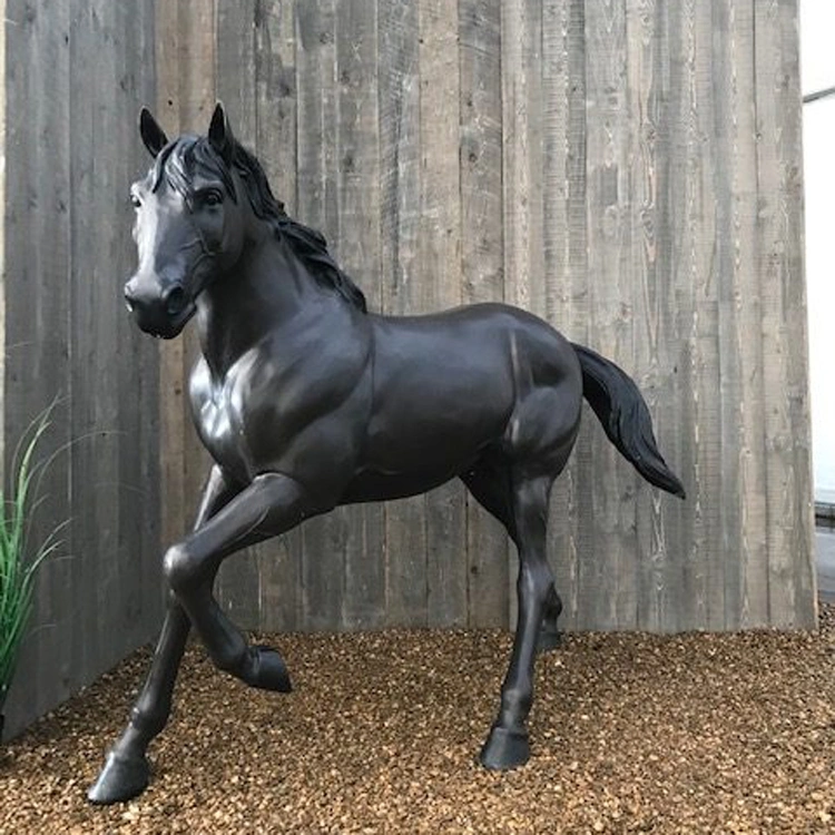 Taille personnalisée accueil Jardin de sculptures en bronze Décor de cheval