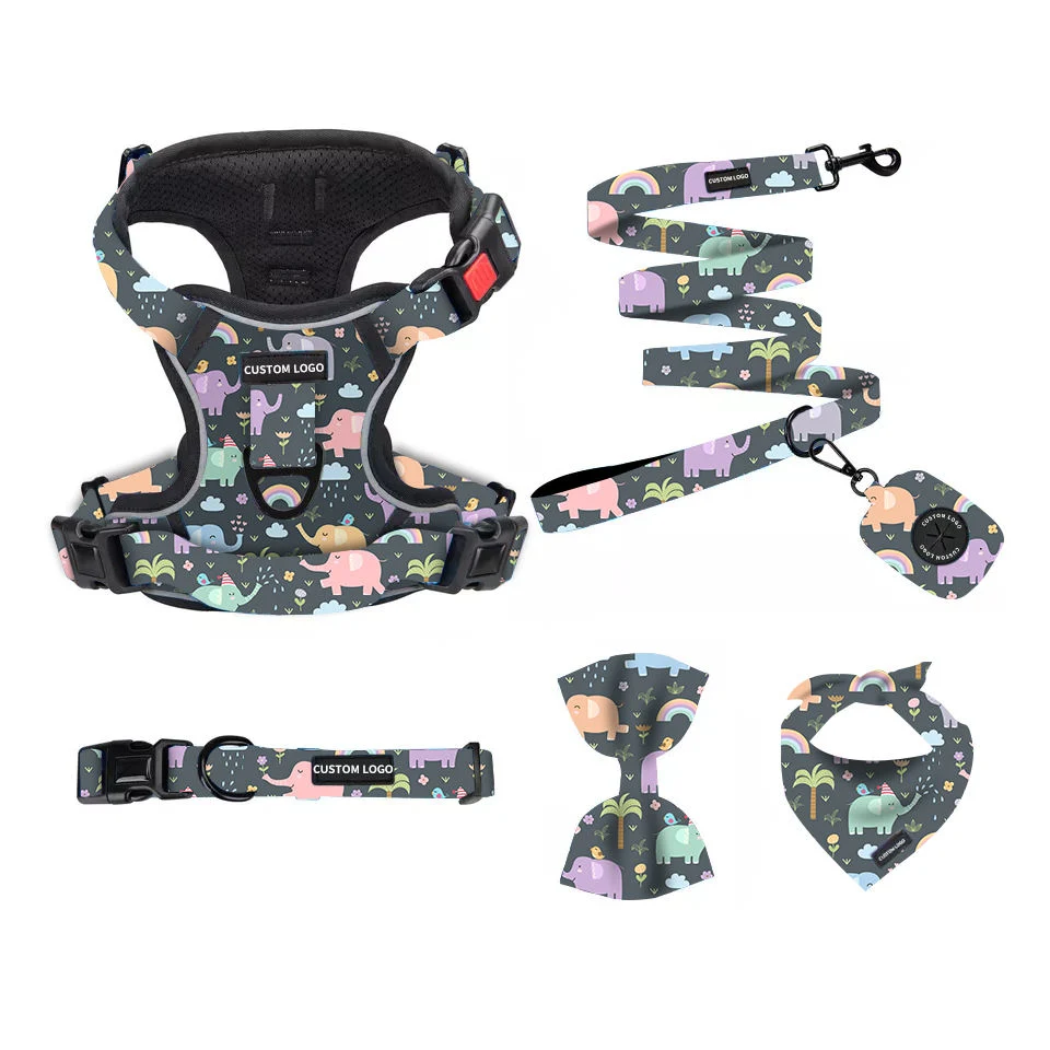 No Choke Einstellbare Langlebige Reflektierende Oxford Padded Pet Dog Harnessoxford Service Pet Weste Harness No Pull Dog Harness mit Easy Kontrollhand