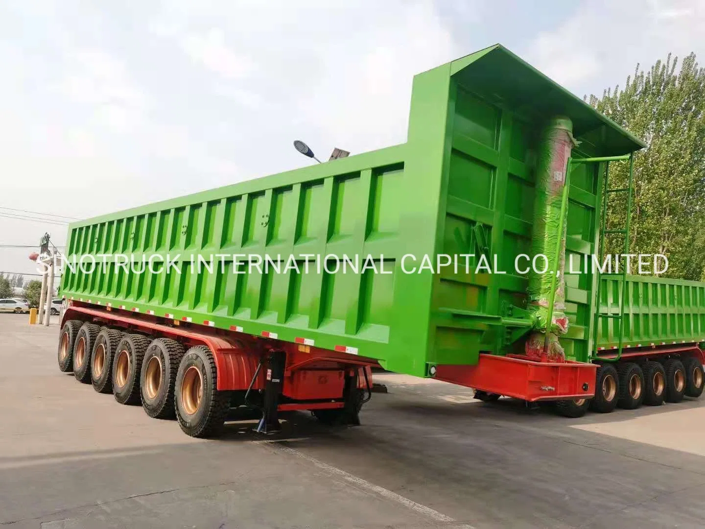6-Achsiger 100 Tonnen Semi-Trailer Dump Truck