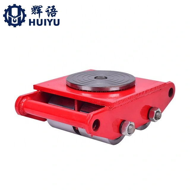 Machinery Moving Cargo Trolley 6t Skates Cargo Pallet Trolley PU Wheel Small Carrying Tanks