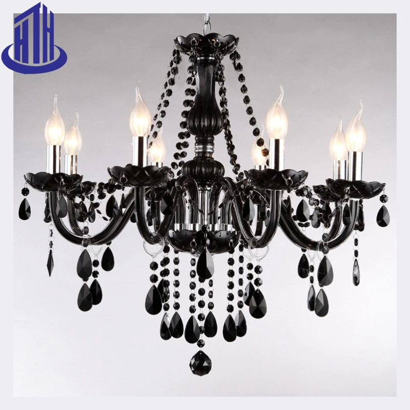 Черное украшение K9 Crystal Luxury подвесной светильник Light Chandelier (8015)