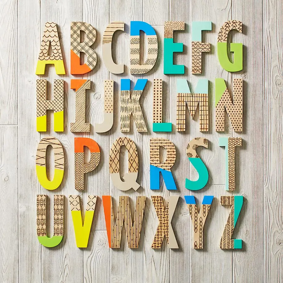 Factory Supply Wood Letters/Alphabet/Wood Craft, Alphabet Wood Blocks