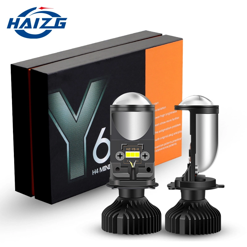 Carro Hazig luz LED de alta potência LED da lâmpada de médios Auto lâmpadas H4 LED Projector para faróis de automóveis