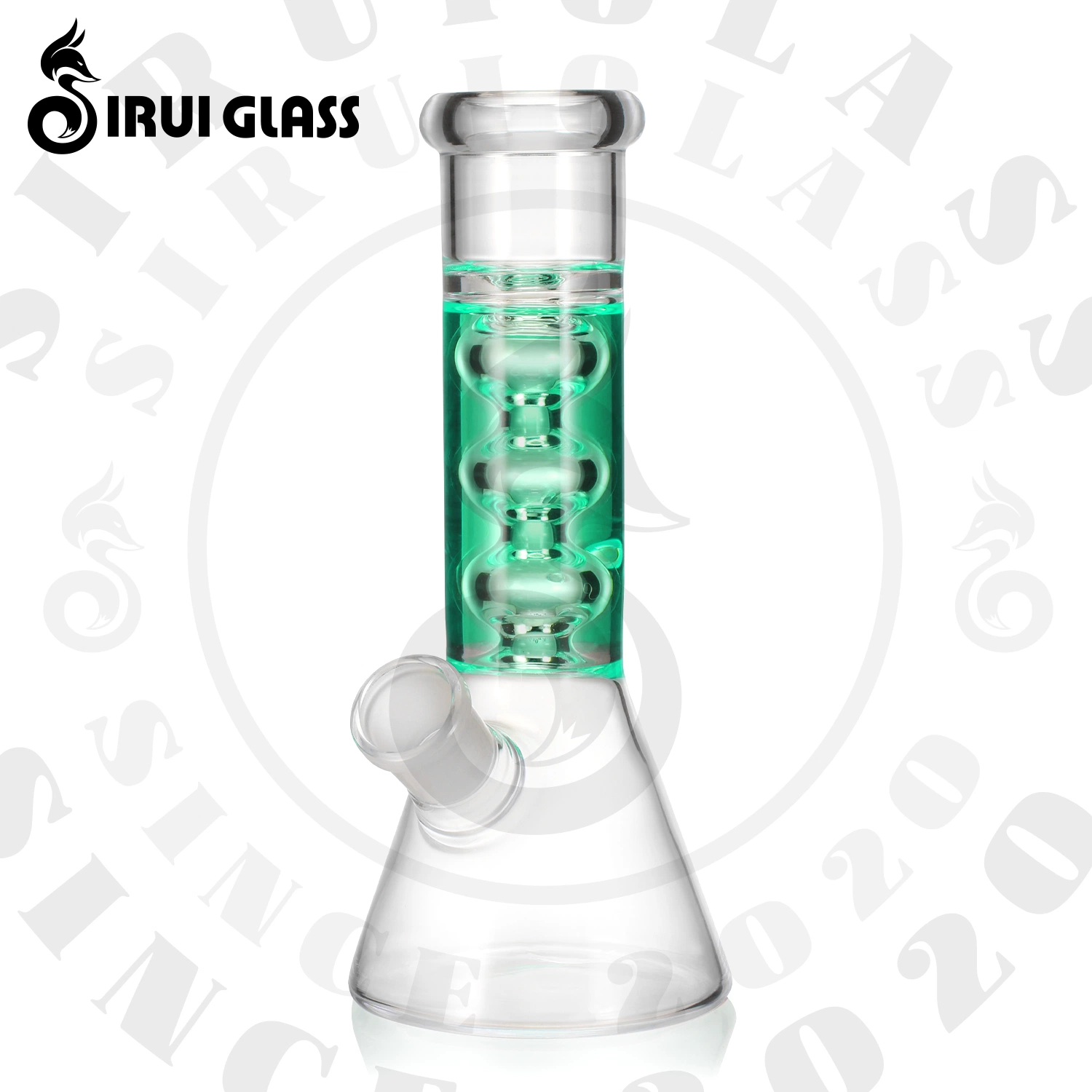 Sirui 7.5" China Wholesale/Supplier Glycerin Filling Oil-Filled Hig Borosilicate Pyrex Glass Tobacco Hookah Shisha Herb DAB Rig Glycerin Freezer Glass Smoking Water Pipe