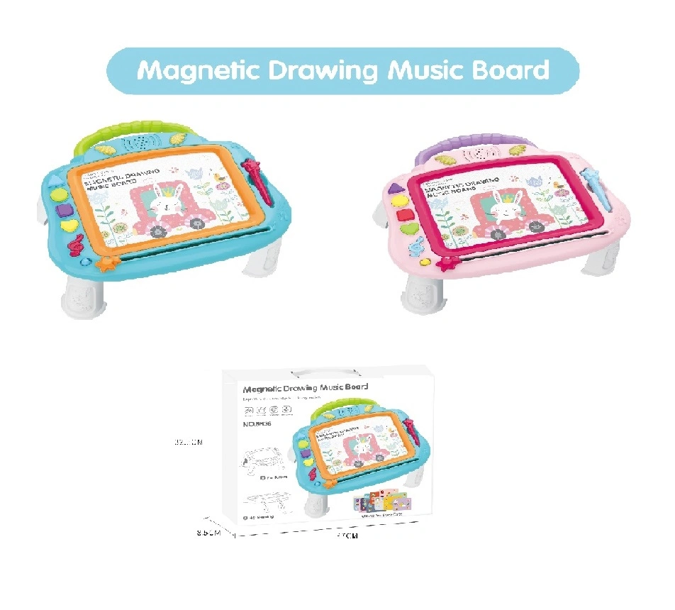 Magische Kinder Magnetische Zeichnung Schreiben Paint Board Lernen Lernspielzeug Magnetbrett Kinder für Kinder mit Sounds &amp; Musik