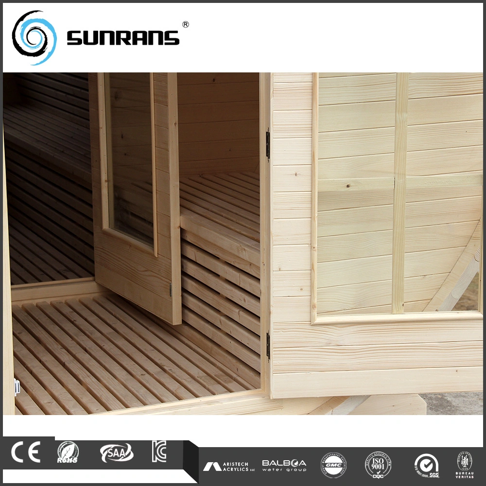 3 Person Garden Traditional Dry Wooden Barrel Infrared Steam Sauna Room Outdoor (SR158)