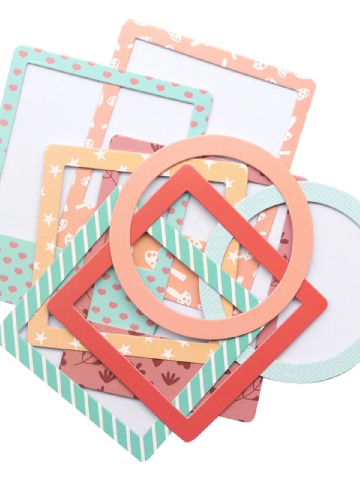 Custom Design Die-Cut Chipboard Frames Scrapbooking DIY Paper Craft Decorated Frame