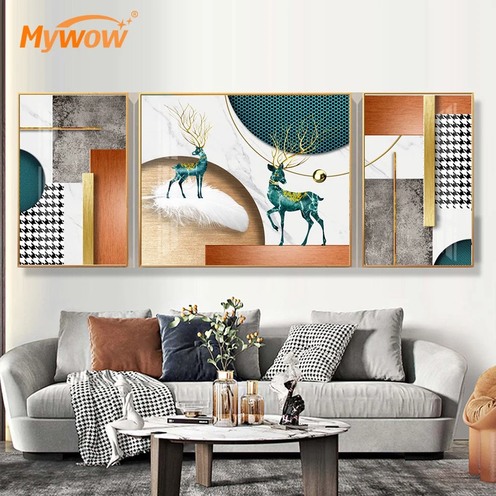 New Modern Design Animal Picture Aerwork Oil Painting for Interior Decoration