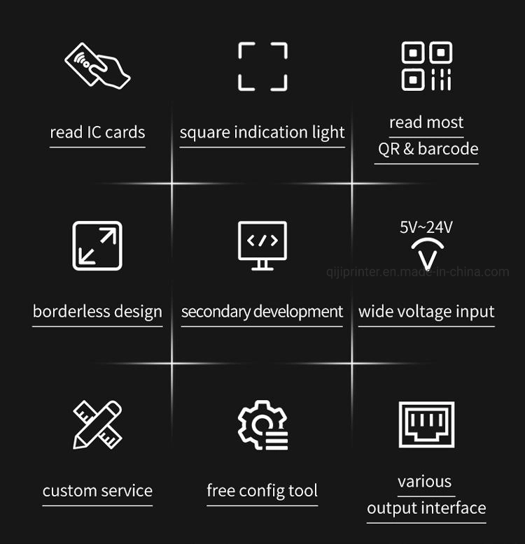 1D 2D QR Code Barcode Scanner Q300 desktop QR Bracode reader