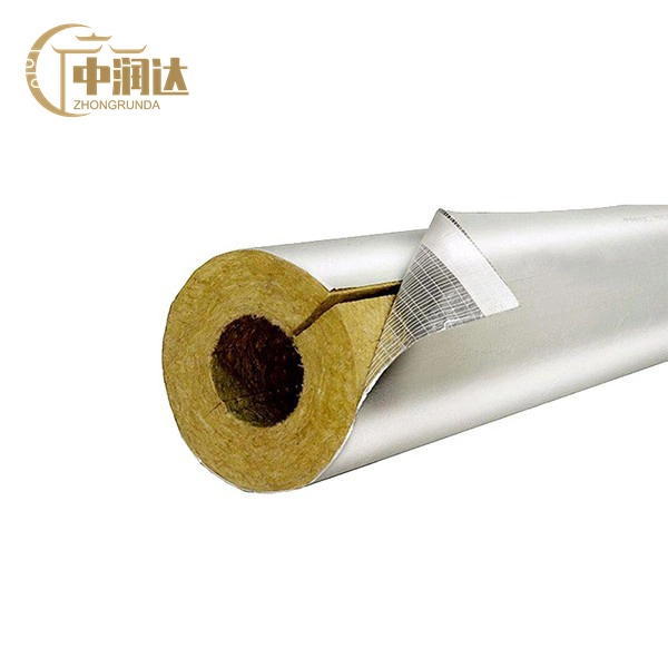 Heat Resistant Thermal Insulation Foil Mineral Rock Wool Pipe