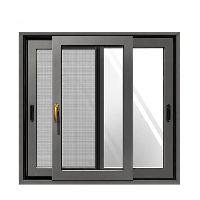 Fenêtre style américain verre réfléchissant aluminium étanche fenêtre coulissante Et portes