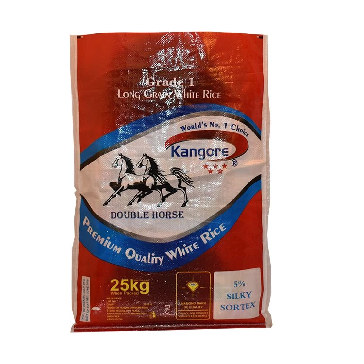 Kunststoff Farbe Geflügel Vogelfutter PP 20kg 25kg PP gewobene Verpackungsbeutel PP Reisbeutel