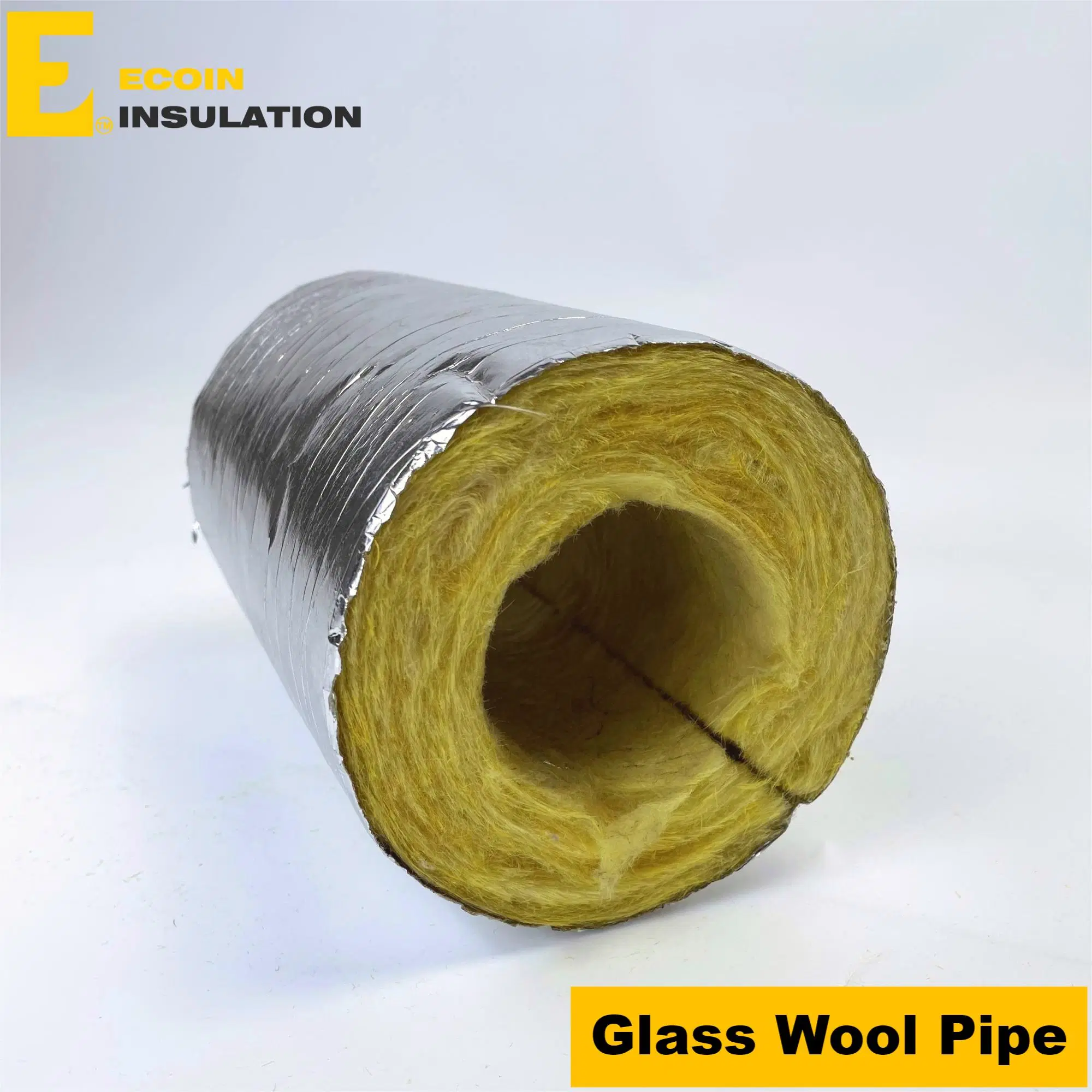 Fiberglass Acoustic Insulation Density 64kg/M3 Glass Wool Tube