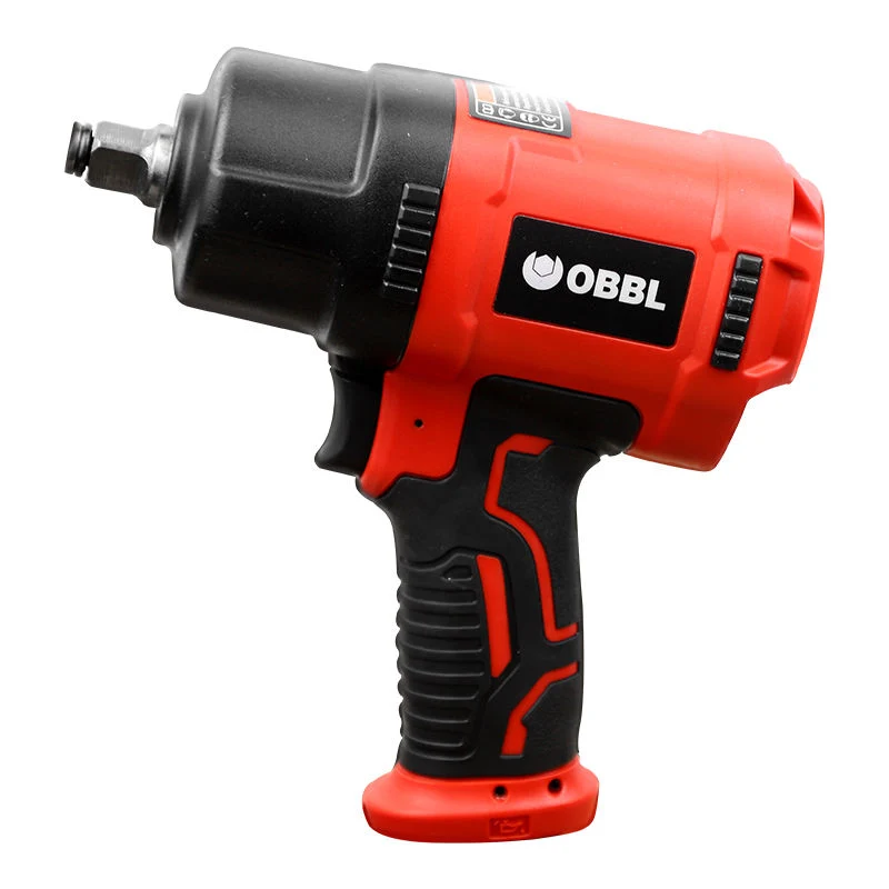 Obbl 1/2 Inch Drive Twin Hammer Air Impact Wrench 1500 N. M Heavy Duty Pneumatic Tool 8500 Rpm