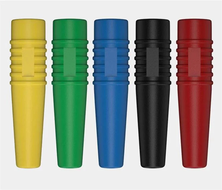 2mm Pure Copper Nickel-Plated Banana Plug Connector with Five-Color Soft Rubber Female Insulated Banana Plug