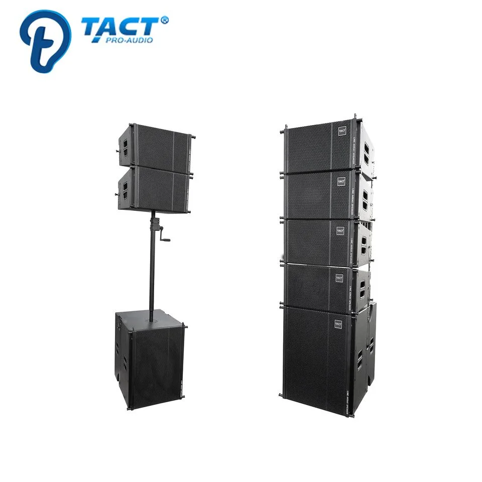 El tacto TQ10-P Line Array Self-Powered activa el sistema de audio altavoces PRO 2+1 por juegos.