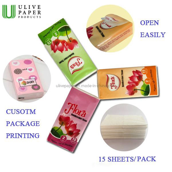 Special Sale High quality/High cost performance  20.5*21 Pocket Facial Handkerchief Tissue Paper