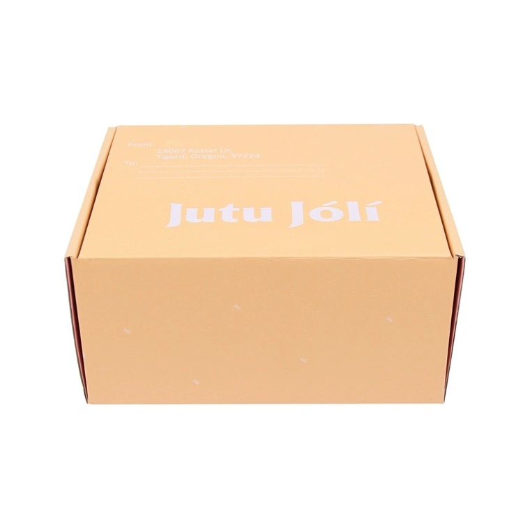 Eco-Friendly Luxury High Printing on Both Sides Custom Logo Printed Cardboard Kraft Corrugated Paper E-Commerce Business Packaging Mailing Boxes