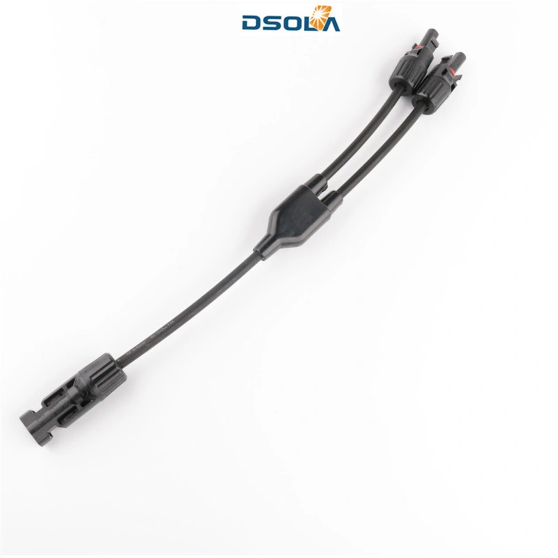 Dsola Customized Logo Nickel Copper Cable 2 Pin Solar Connector