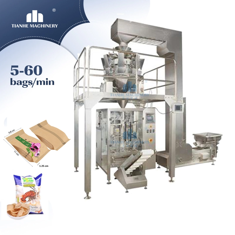 Tianhe Multi-Function Multi Head Weigher Packaging Snack Food Vffs Automatic Pouch Packing Machine