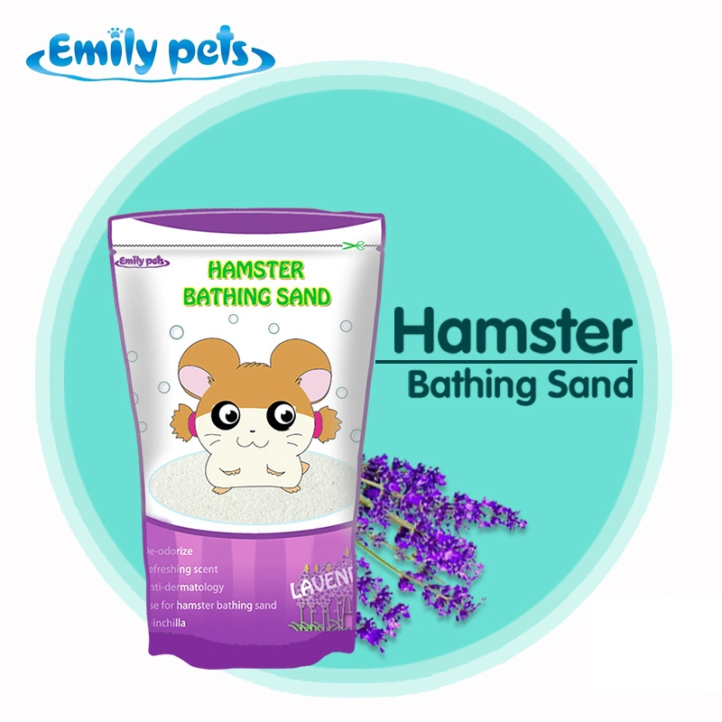 Emily hámster mascotas Arena de baño Productos para mascotas con aroma a menta