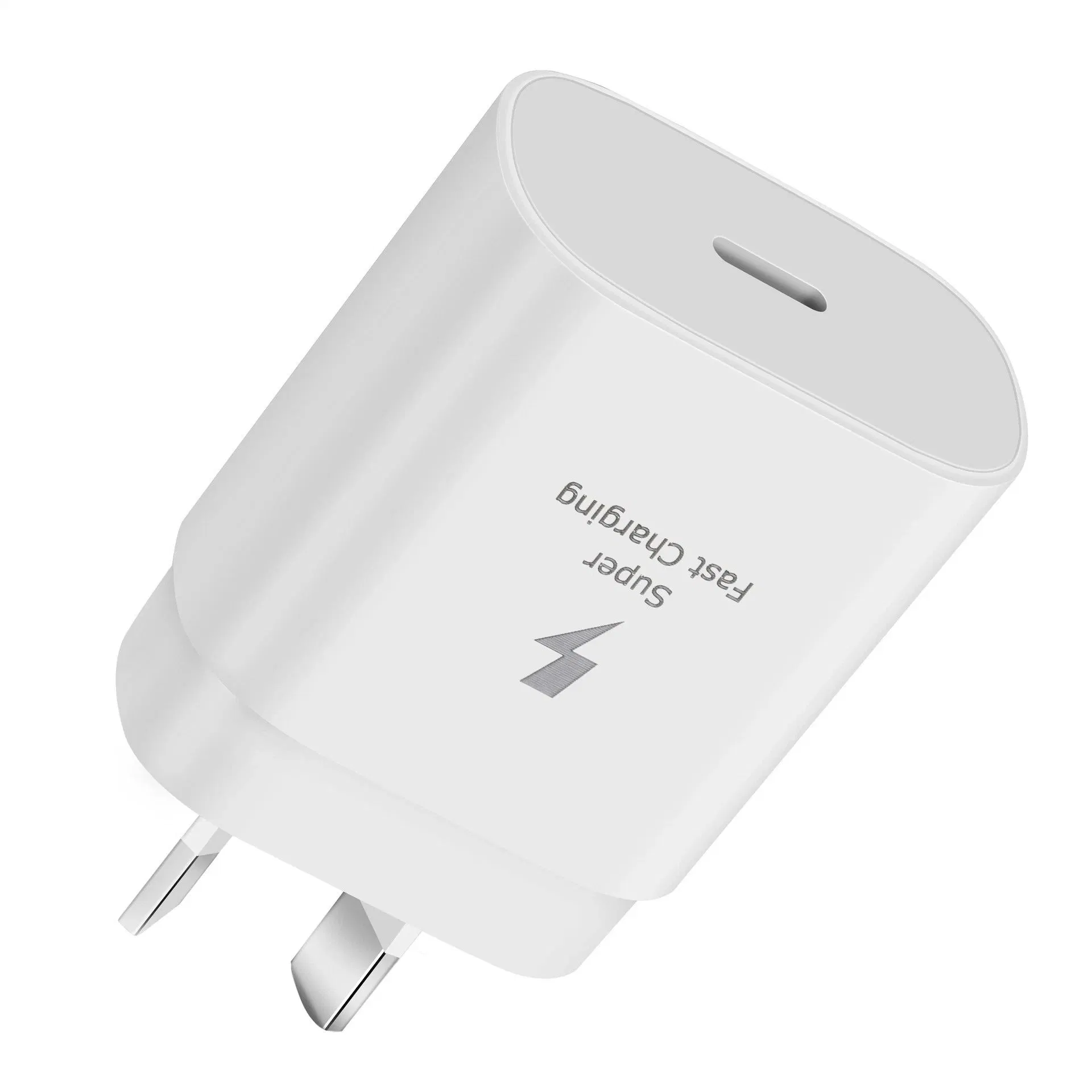 Power Adapter EU, Us, UK Gold Plug Suitable for Samsung Mobile Phone Type-C Charger Adapter Fast Charging Pd 25W 45W Super Fast Charger Suitable for S21 Plus S2