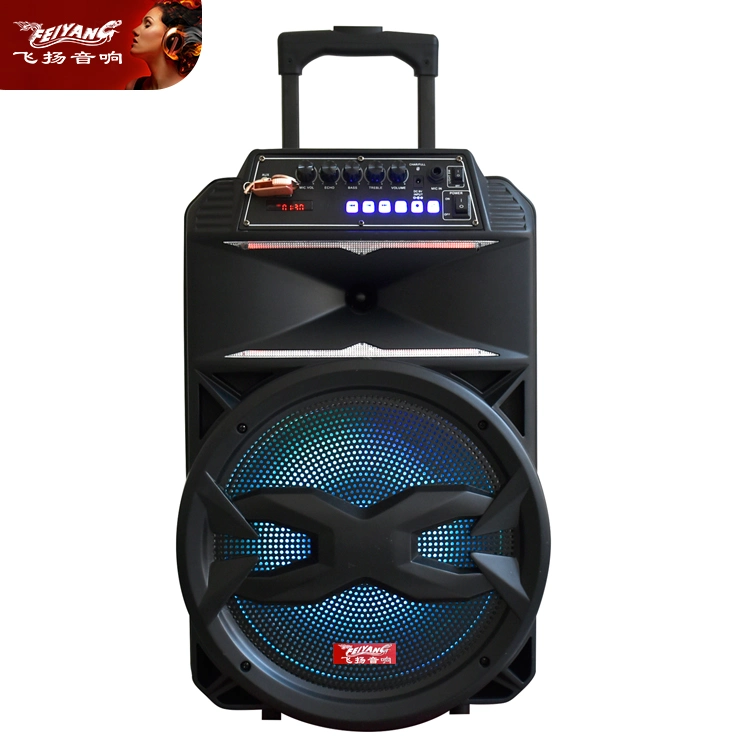 Best HiFi Battery Amplifier 15 Inch Sport Tutor Trolley Square Dancing Audio Loud Speaker System