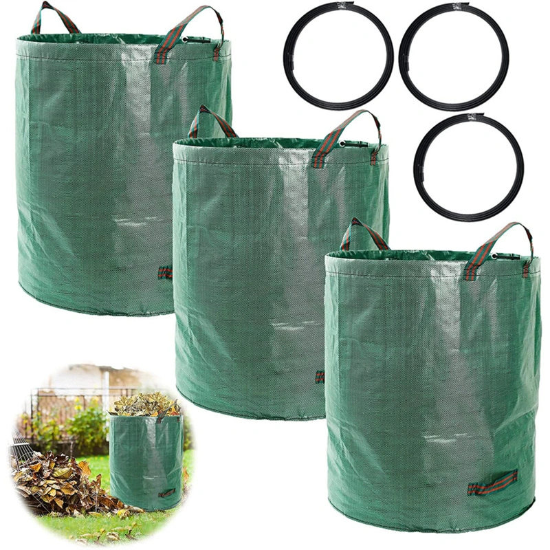 Bolsa plegable de basura para exteriores Bolsas de basura de plástico