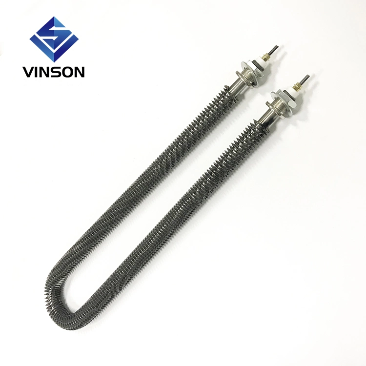 Tubo de calentamiento de aire comprimido con aletas de Vinson para curado por sublimación de tintura Calentador Horno Calentador eléctrico de aluminio