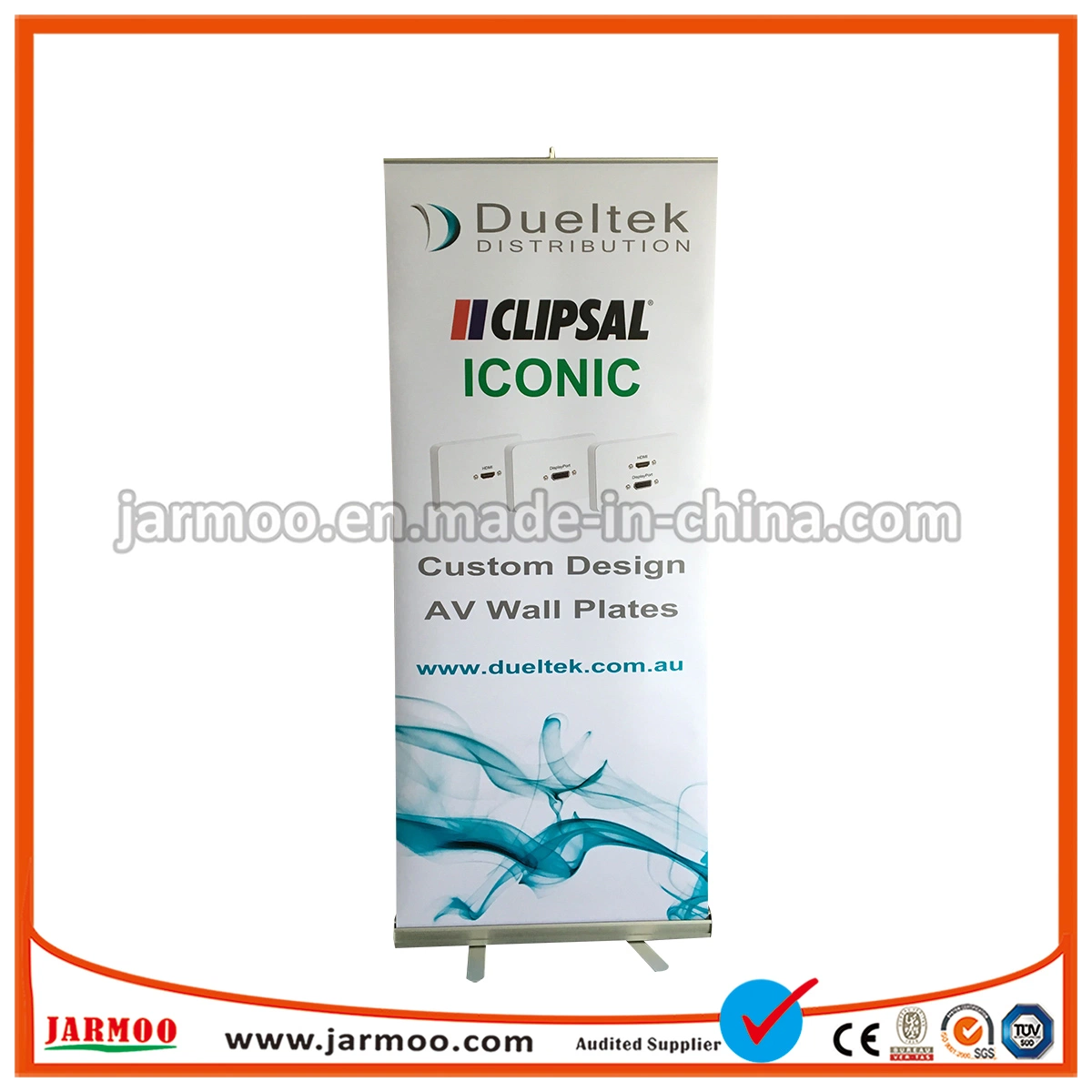 L Banner Roll up Stand para la publicidad con peso ligero y ajustable Stand Banner