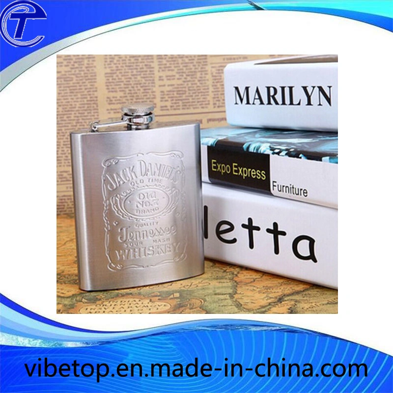 Cheaper Stainless Steel Hip Flask with Logo Engraving