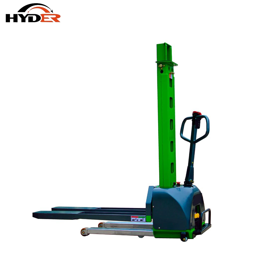 500kg 1300mm China Hyder Palet Full eléctrico Auto-Lifting Stacker Equipo de elevación industrial