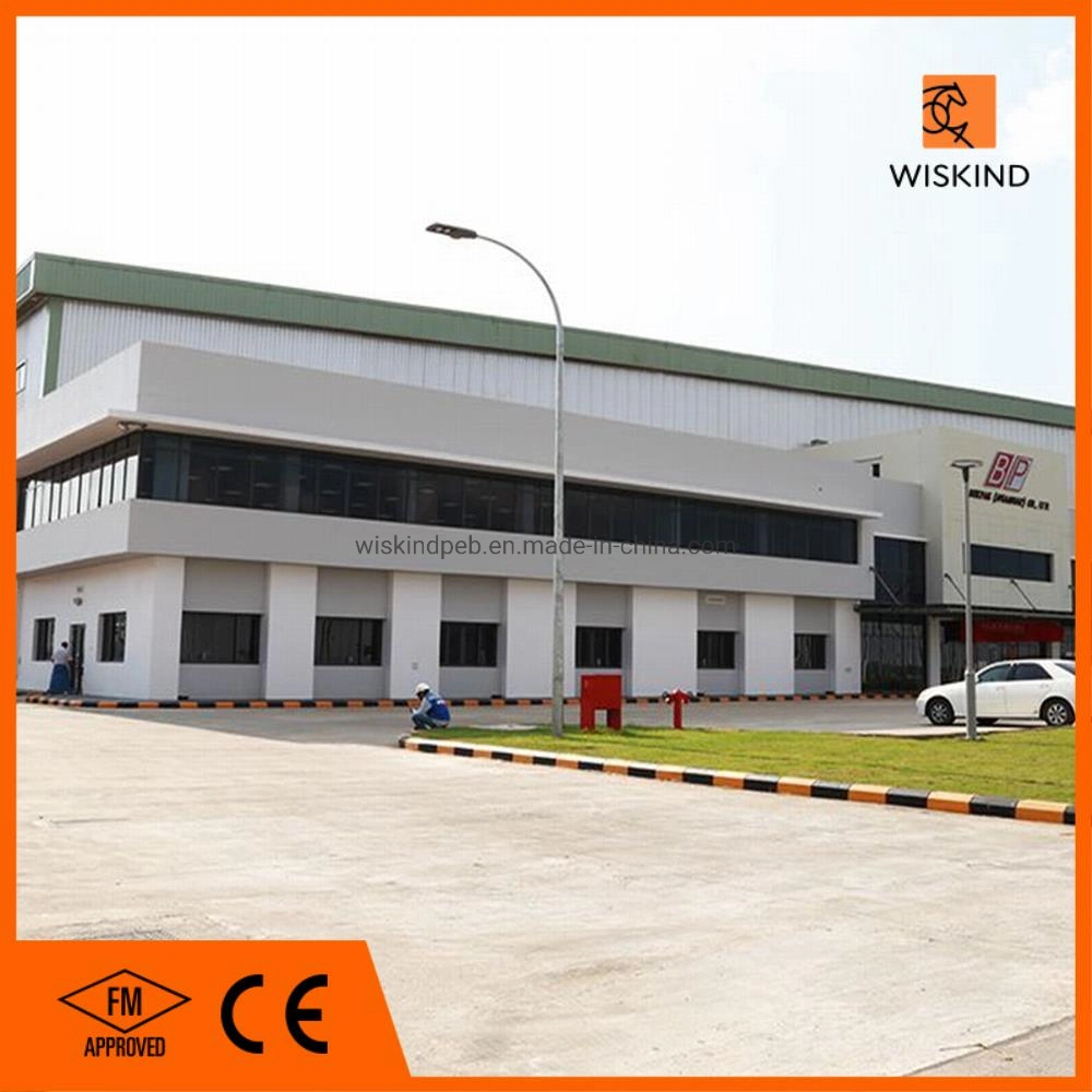 China Cheap Peb/3D Rending Design Steel Frame Construction for Workshop/Warehouse/Office Building/Hanger/Cow Shed with CE/FM