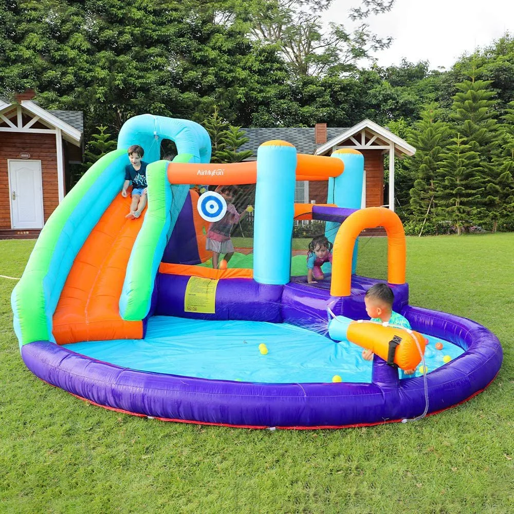 Inflatable Trampoline Children's Slides Large Outdoor Sports Amusement Equipment Naughty Castle