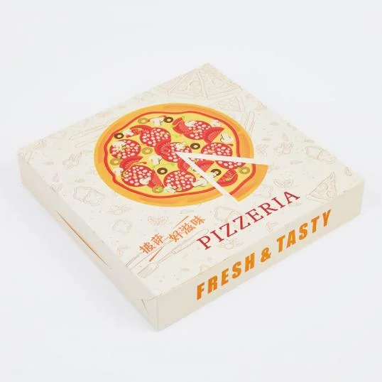 9pouce brun clair de la Pizza Pizza boîte en carton
 boîte carton ondulé