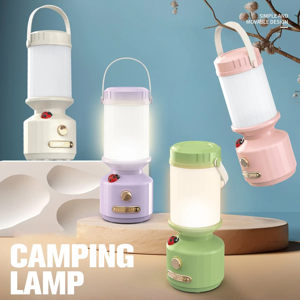 Outdoor Multifunctional Camping Light Rechargeable Night Light LED Portable Lighting Horse Lantern