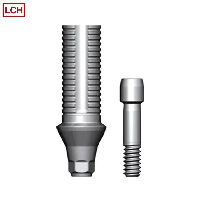 Professional Manufacturers Custom Titanium Steel Artificial Tooth Retainer Abutment Screw Dental Laboratory CNC Accessories