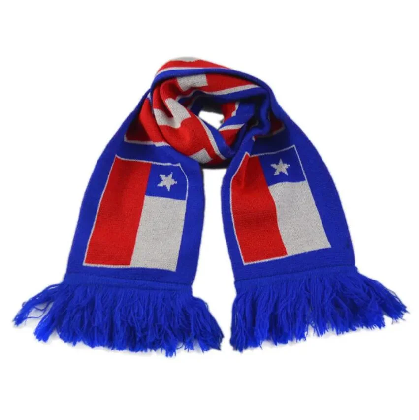 100% Cotton Knitted Football Scarve for Sale