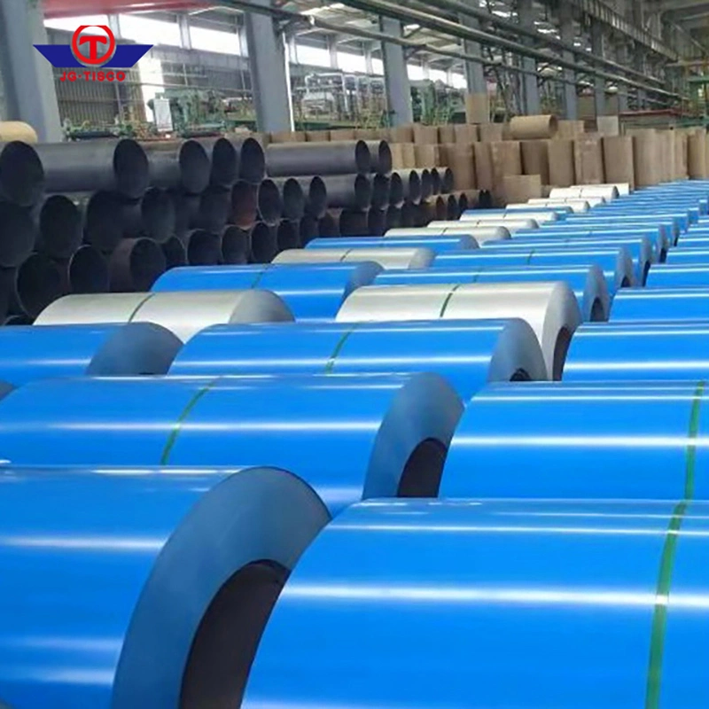 Hot Rolled Pre-Galvanized Color Coated Roll Steel Ral 9030 Color Coated Importer PPGL Aluzinc Building Material PPGI Corrugated Roof Sheet Color Steel Coil