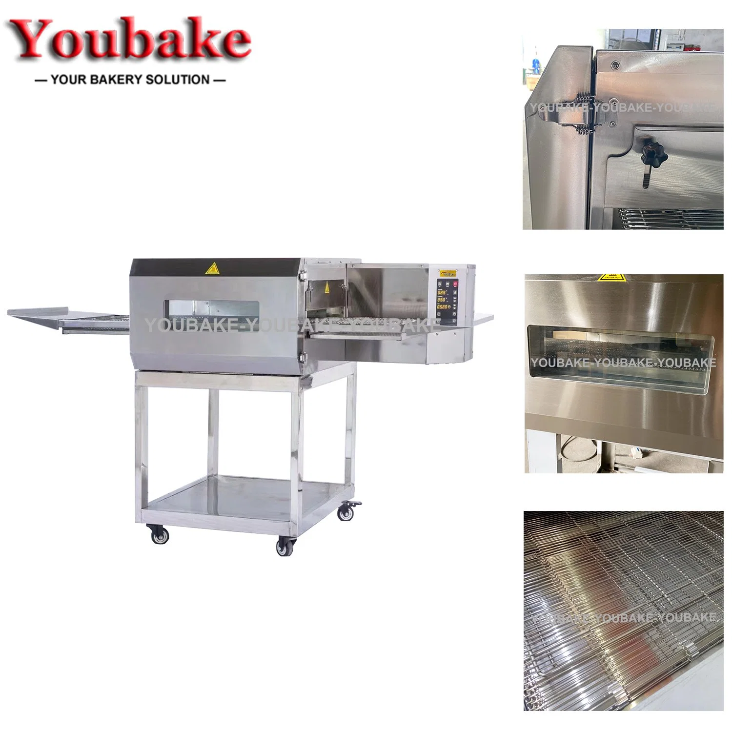 Commercial Kitchen Equipment Baking Industry Oven Gas Electrical Stainless Steel Pizza Oven