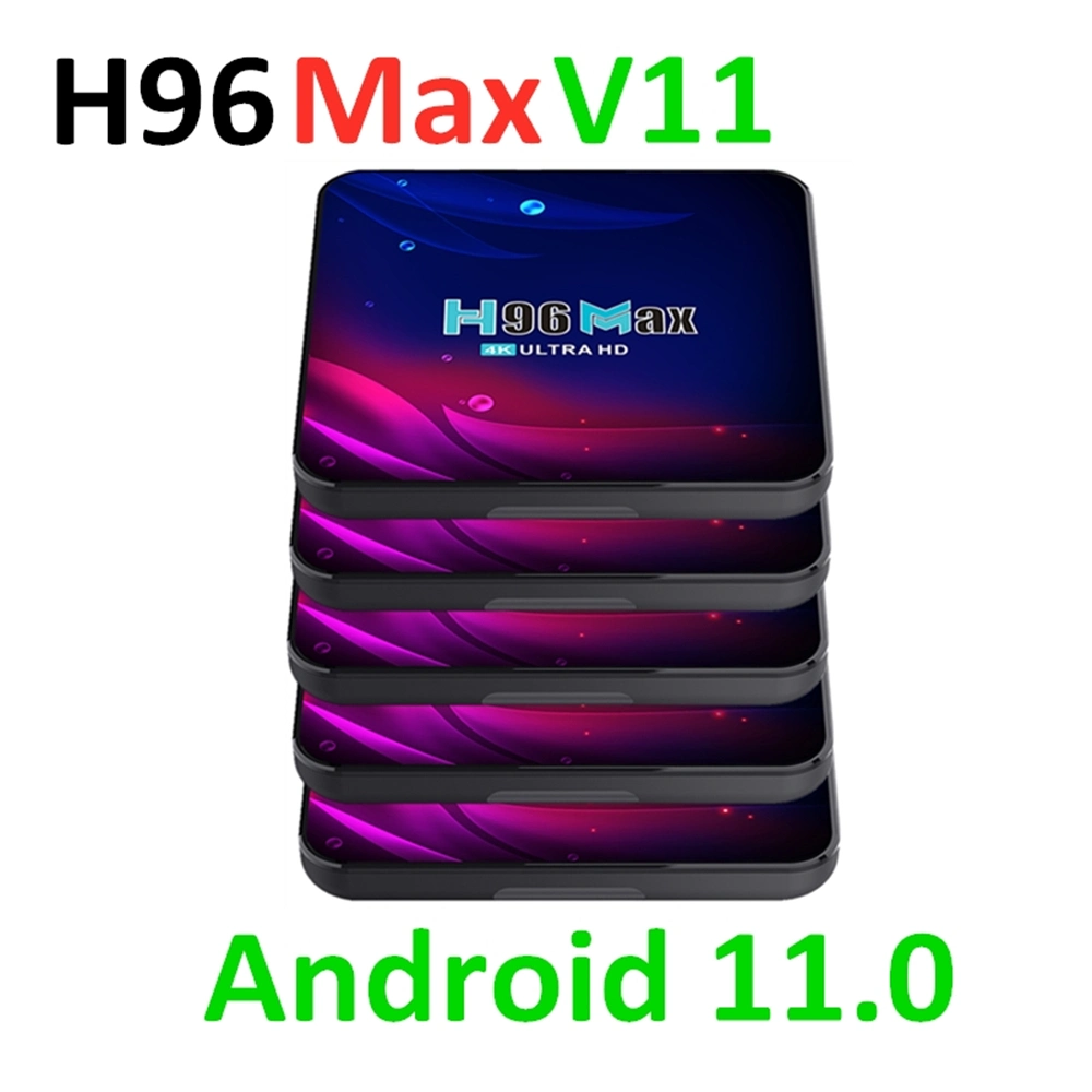 Android Smart TV HD de 4K H96 Max IPTV Decodificador.