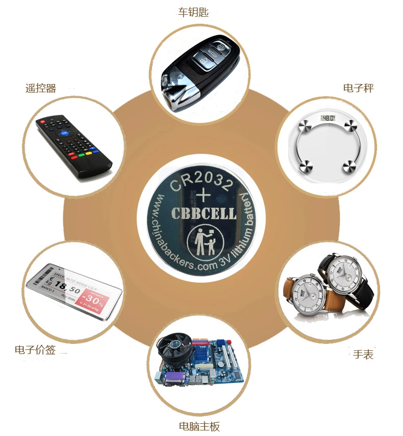 Cbbcell Watch Cell Cr2032 Lithium Ion Coin Cell