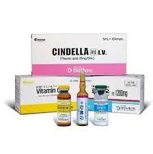 2022 Necessary to Improve Color of Skin Korea Cindella Luthione Thioctic Acid Glutathione Vitamin C Skin Whitenin for Fast Whitening Mesotherapy Solution