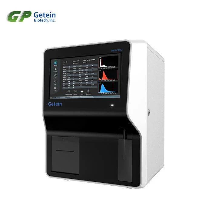 Getein Auto Hematology Analyzer Hot Sales BHA-3000 3 Part Differential Blood Teststable and Accurate Fully Automated Blood Analyzer Medical Equipment